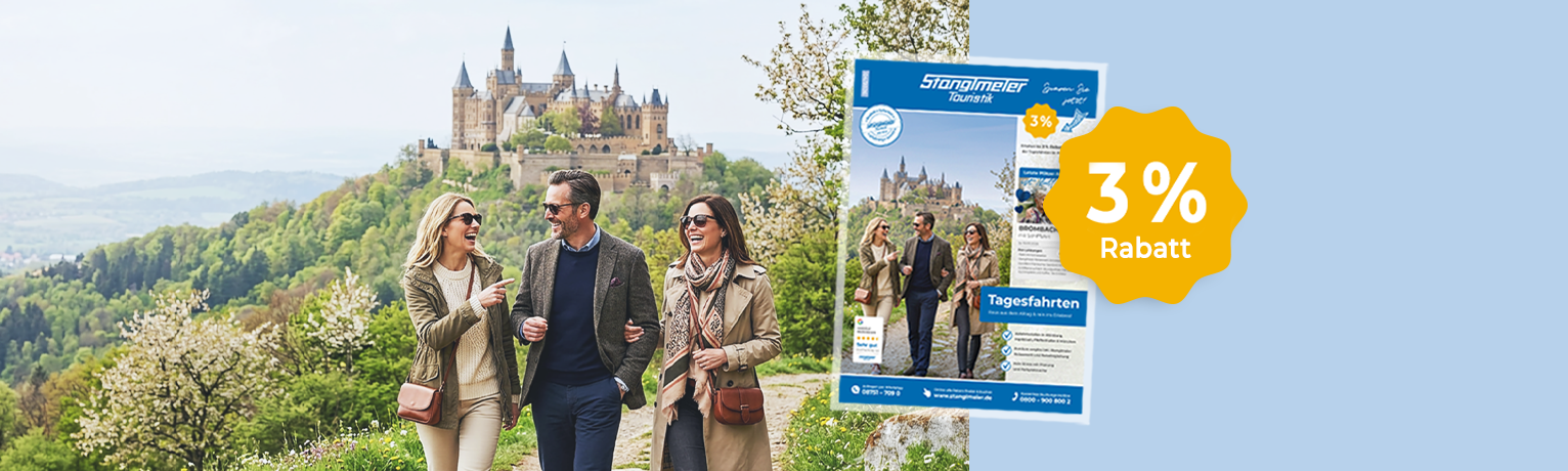 Tagesfahrten-Flyer im April 2026