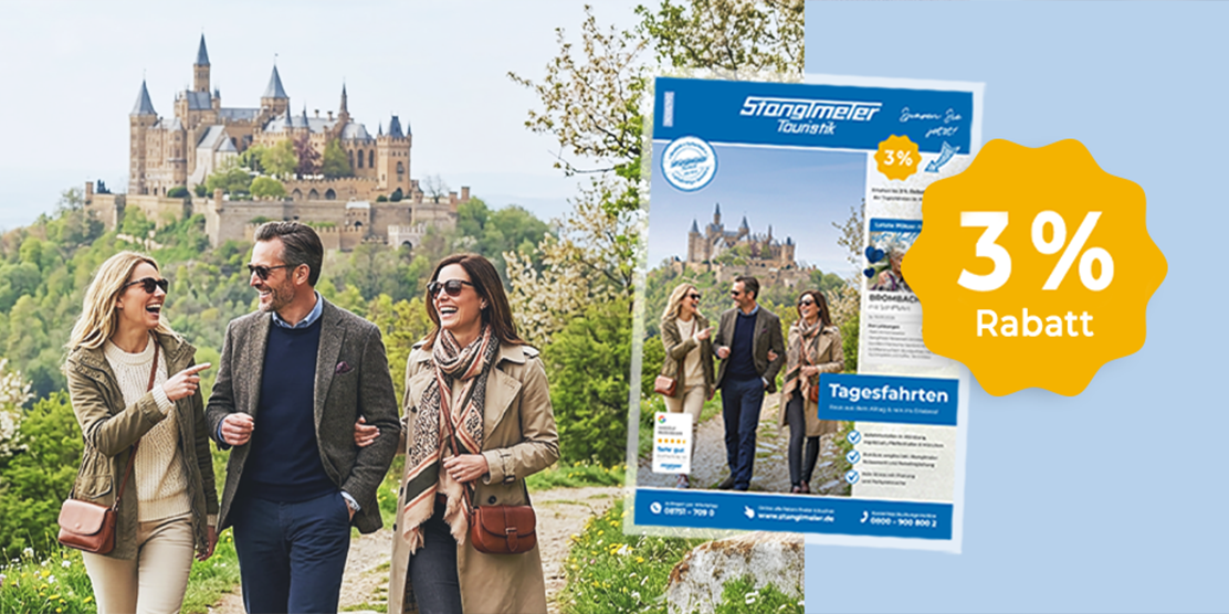 Tagesfahrten-Flyer im April 2026