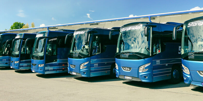 Stanglmeier Busflotte im Fuhrpark