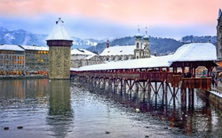 Luzern an einem Winterabend