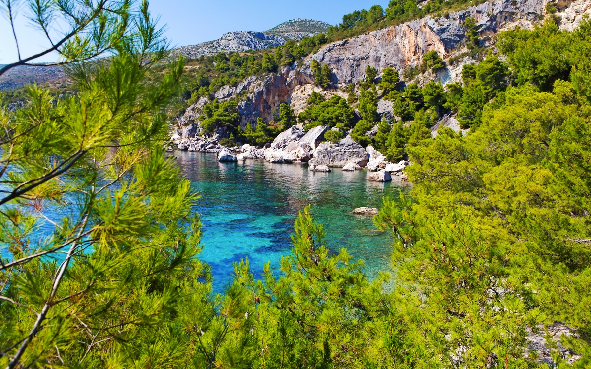 Blaue Lagune, Inselparadies in der Adria Kroatien, Hvar. - © Rostislav Sedlacek - Fotolia