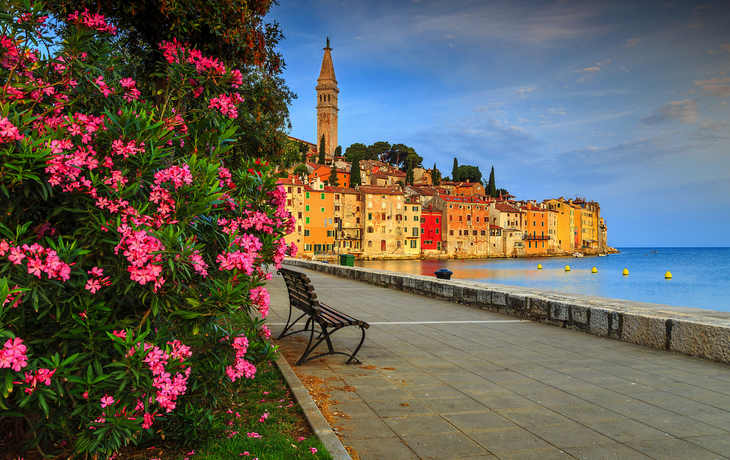 ©janoka82 - stock.adobe.com - Erstaunliches Stadtbild mit der Altstadt von Rovinj,Istrien Region,Kroatien,Europa