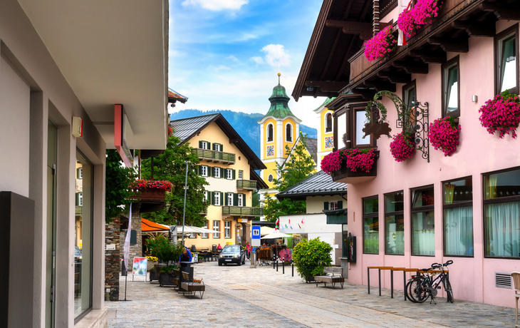 Stadtbild von St. Johann in Tirol,Österreich