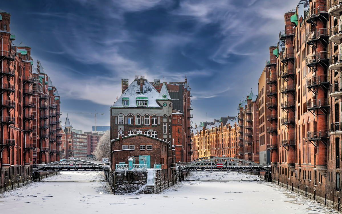 Speicherstadt Hamburg im Winter - © Blickfang - stock.adobe.com