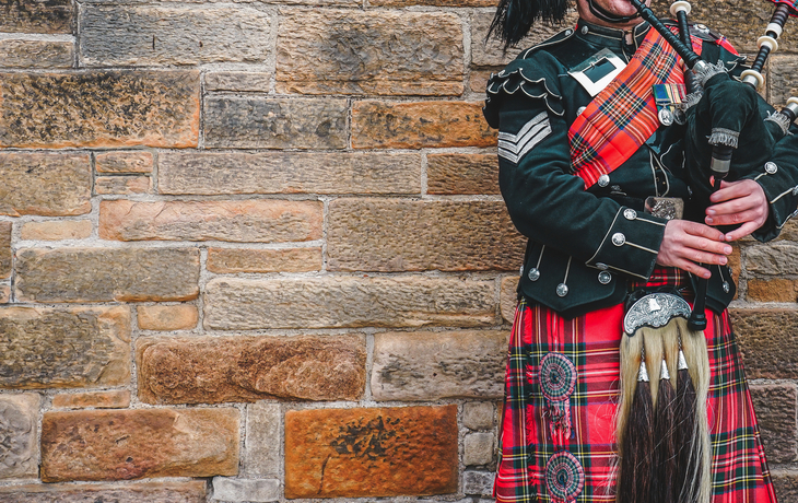 schottische Dudelsackspieler in Edinburgh - © anon