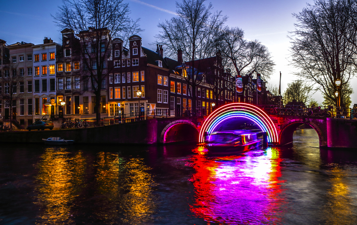 Lichtfestival in Amsterdam, Niederlande