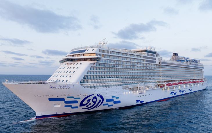Außenaufnahme des Schiffs - © AROYA Cruises