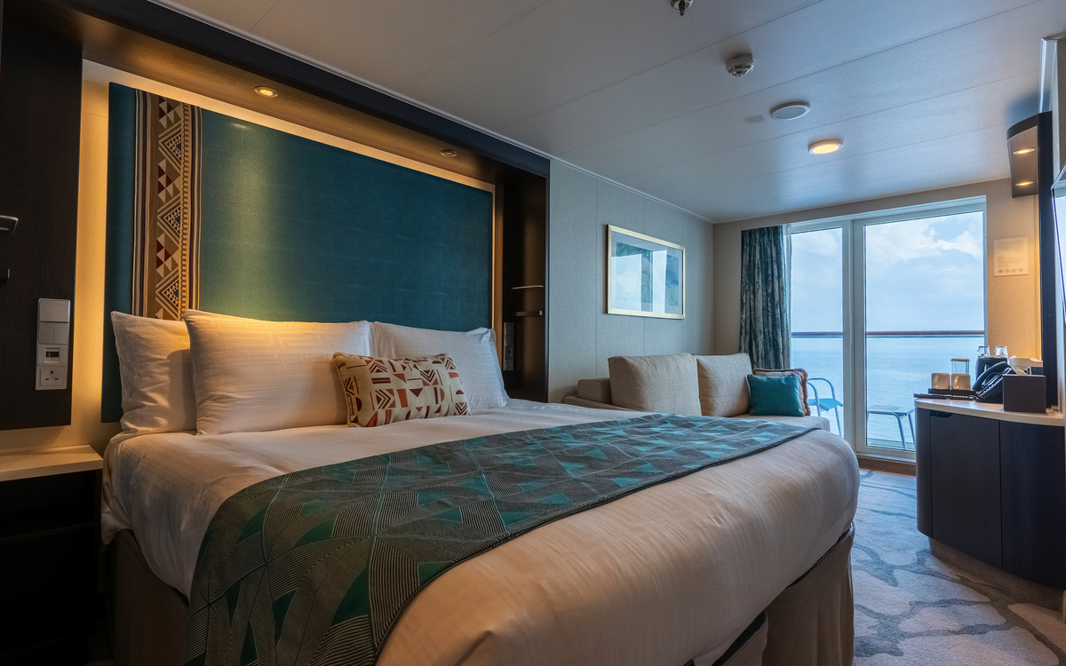 Kabinenbeispiel Balkonkabine - © AROYA Cruises