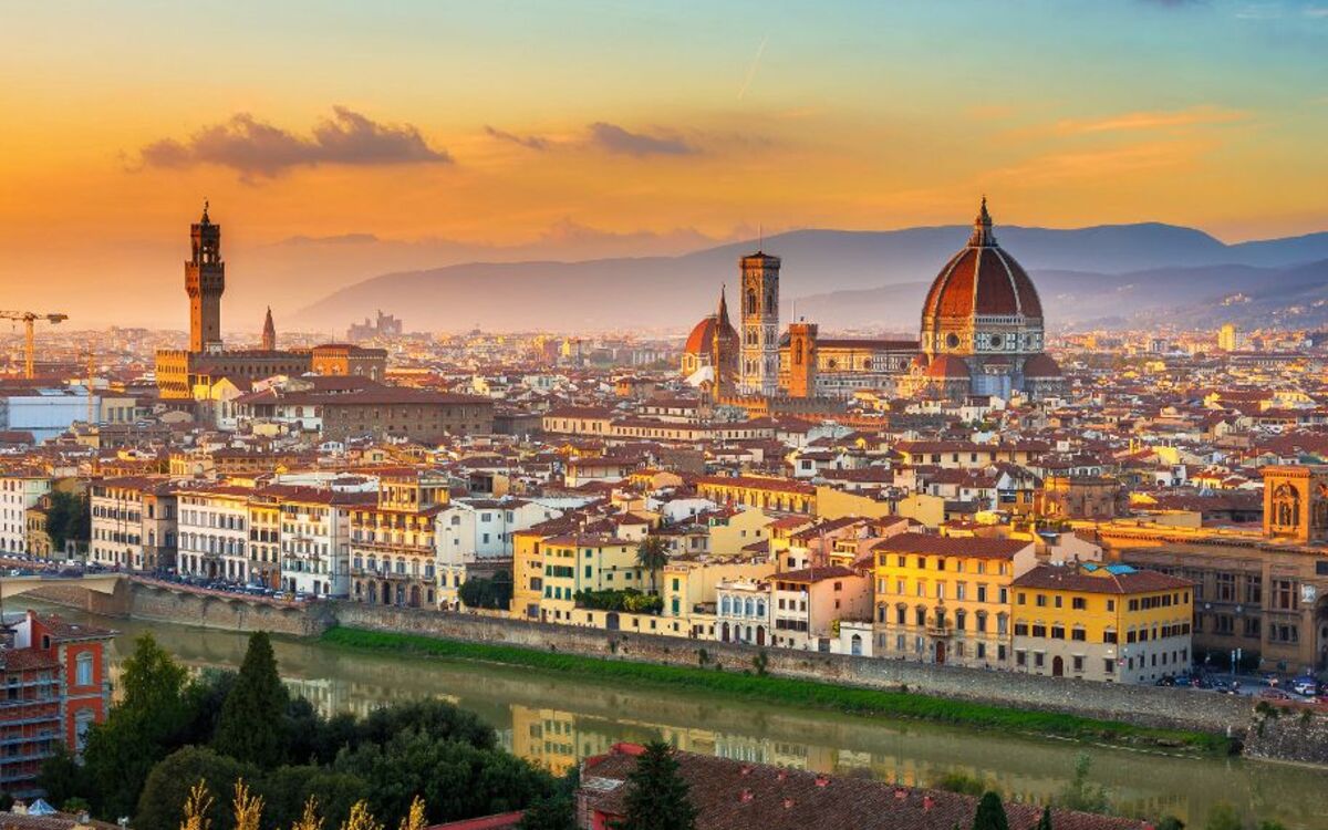 Sonnenuntergang Blick auf Florenz und dem Dom. Italien - © ekaterina_belova - Fotolia