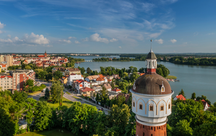 Luftaufnahme von Lyck