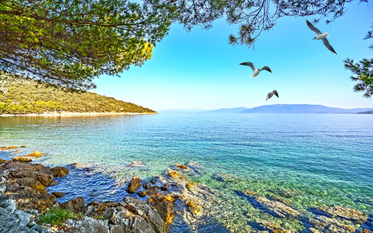 Strand in der Nähe des Dorfes Valun auf der Insel Cres, Kroatien - © ah_fotobox - stock.adobe.com