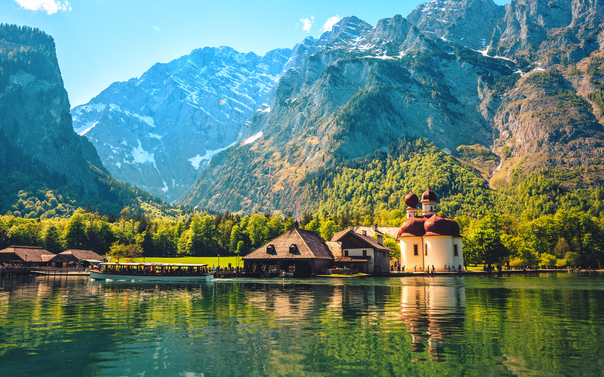 Kirche St. Bartholomä im Königssee in Bayern, Deutschland - ©moserwork - stock.adobe.com