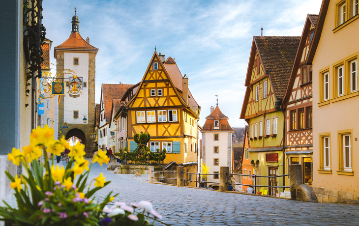 Rothenburg ob der Tauber im Frühling