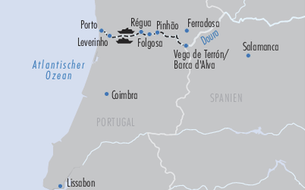 karte_Flusskreuzfahrt Duoro