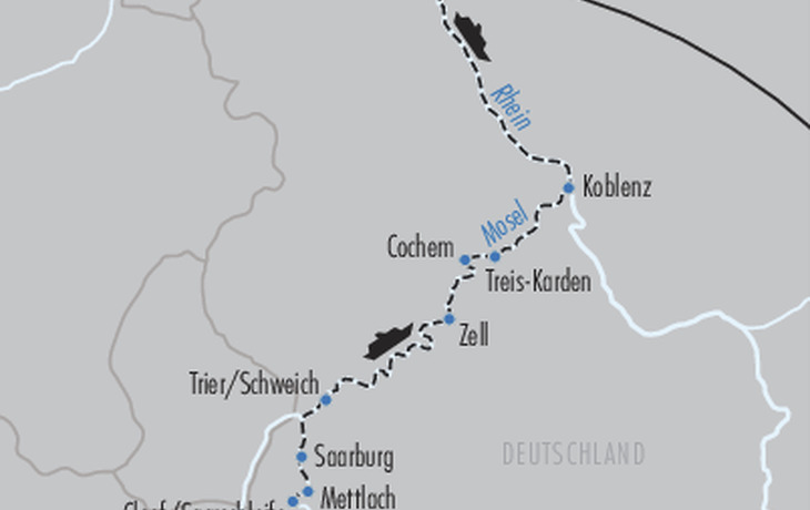 Karte DCS Saarschleife