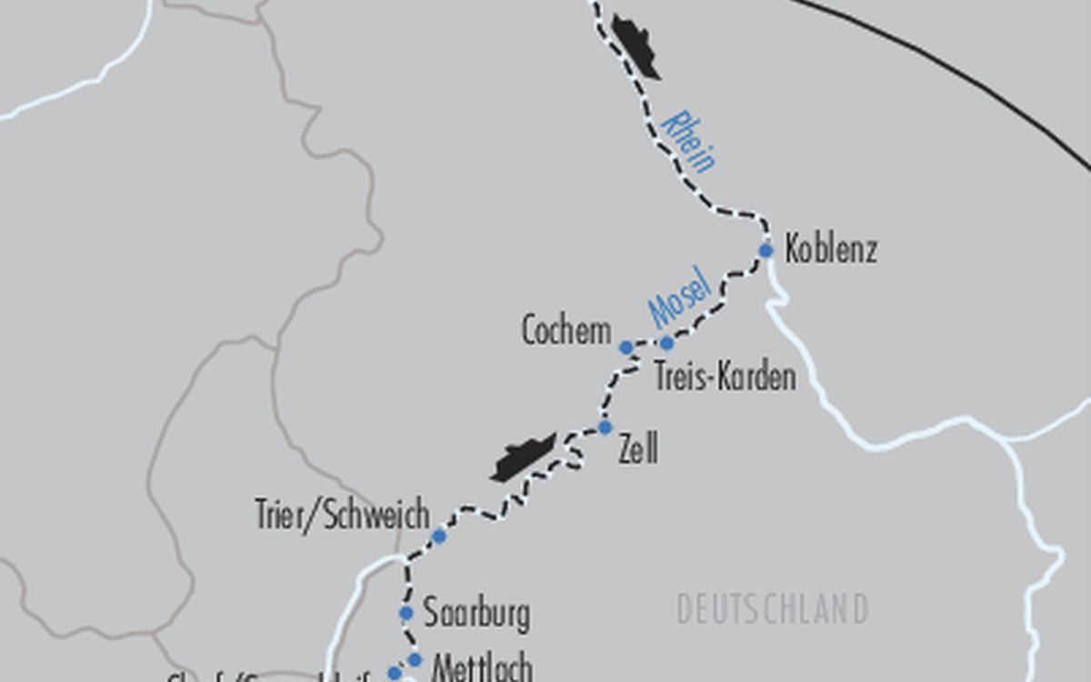 Karte DCS Saarschleife