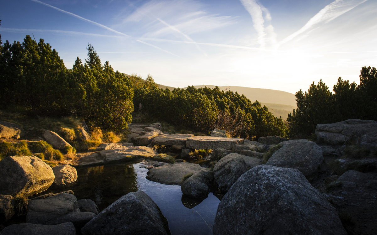 Riesengebirge bei Sonnenaufgang - ©michal - stock.adobe.com