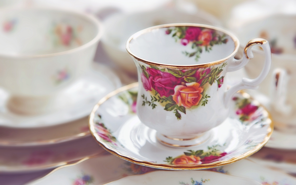Tee-Tasse Vintage Porzellan - © mahony - Fotolia