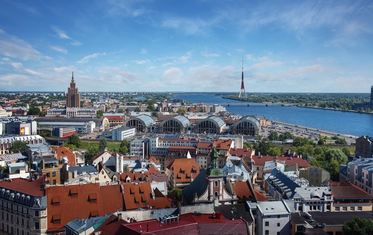 Aerial,View,Of,Riga,With,Latvian,Academy,Of,Sciences,,Riga - © Diego Grandi/Shutterstock
