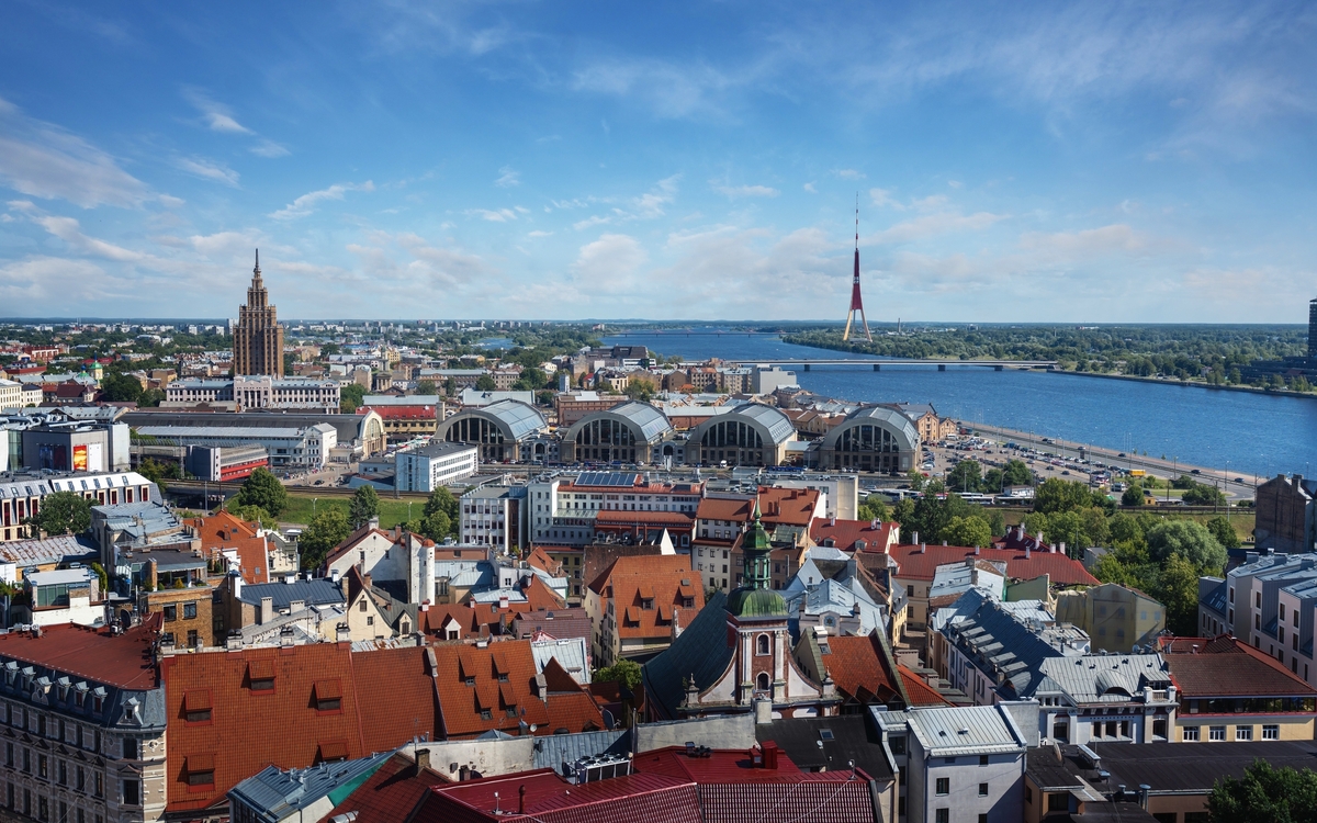 Aerial,View,Of,Riga,With,Latvian,Academy,Of,Sciences,,Riga - © Diego Grandi/Shutterstock