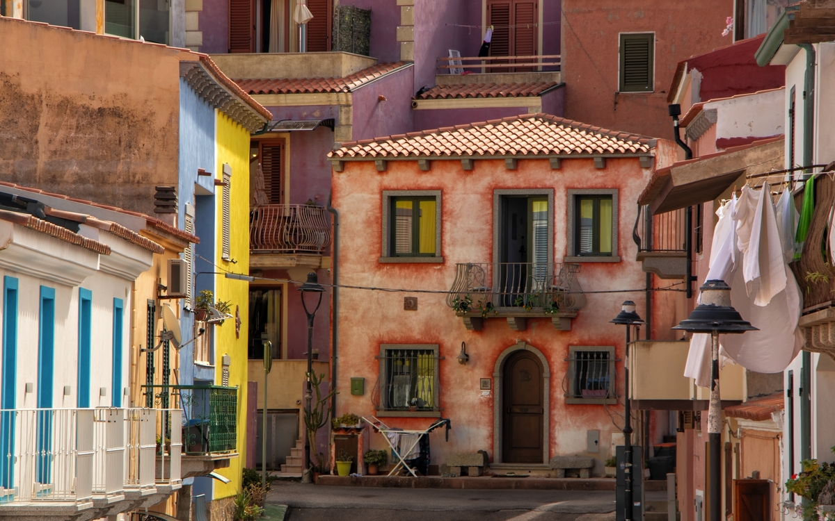 Streetscape,In,Santa,Teresa,Gallura,With,Colorful,Houses - © JohnInNorthYork/Shutterstock
