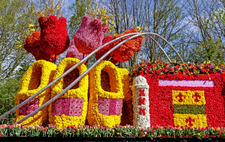 Kanalanlage in Amsterdam mit bunten Blumen und traditionellen Häusern im Hintergrund. - © Nikolay N. Antonov - stock.adobe.com