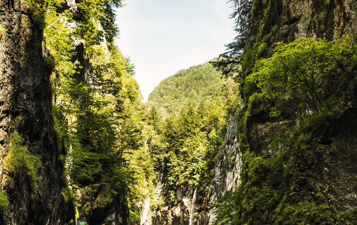 Schlucht mit Holzwanderweg und fließendem Wasser zwischen Felswänden. - © heiwa - stock.adobe.com